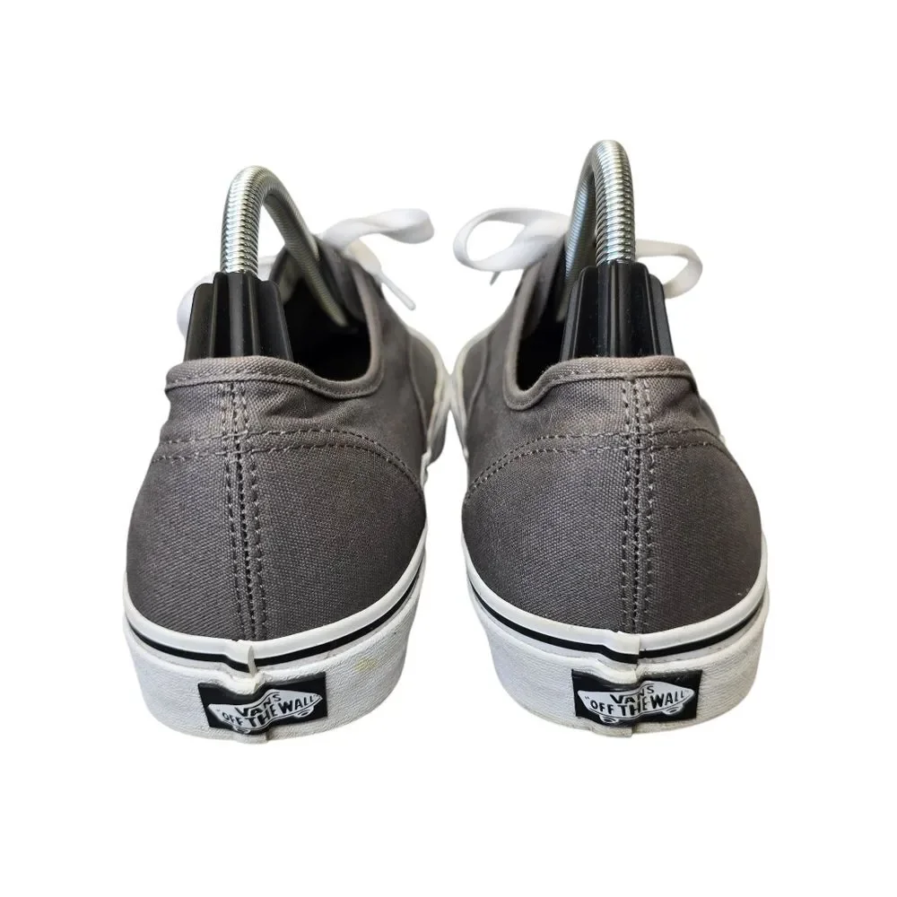 Vans Men's 12 Low-Top Gray Canvas Skate Sneakers 721356